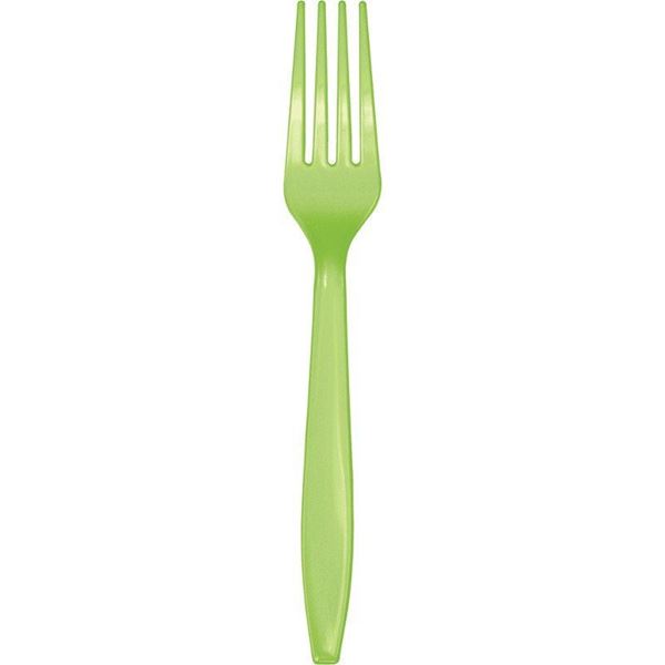 Imagen de Tenedores Verde Claro Premium Reutilizables (24 uds.)
