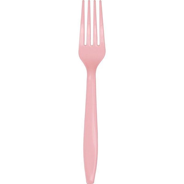 Picture of Tenedores Rosa Pastel Premium Reutilizables (24 uds.)