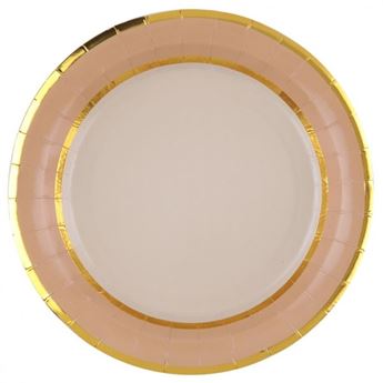 Imagen de Platos Crema Chic cartón 23cm (10 unidades)