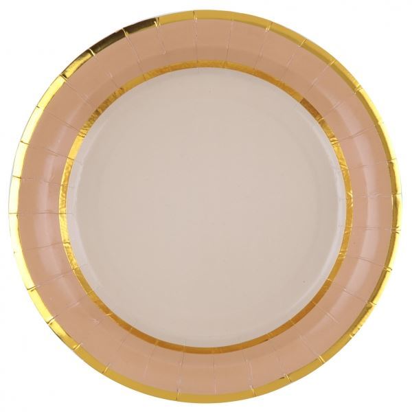 Imagens de Platos Crema Chic cartón 23cm (10 unidades)