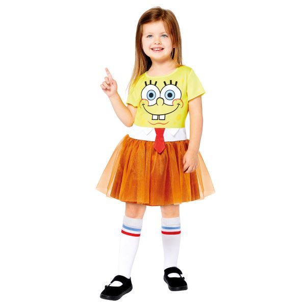 Disfraz Bob Esponja Niña (6-8 Años)✔️ por sólo 29,90 €. Envío en 24h.  Tienda Online. . ✓. Artículos de decoración  para Fiestas.