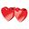 Imagen de Peso Globos Doble Corazón Rojo 170g