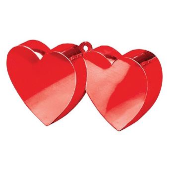 Imagen de Peso Globos Doble Corazón Rojo 170g