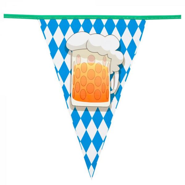 Imagen de Banderín Fiesta Oktoberfest Cerveza (6m)
