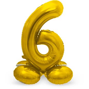 Globo Número 5 para Fiestas de Cumpleaños Dorado