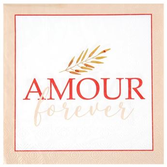 Imagen de Servilletas Amor para Siempre papel 33cm (20 unidades)