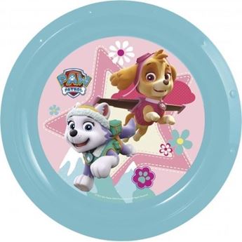 Imagens de Plato de Patrulla Canina Skye y Everest plástico duro reutilizable