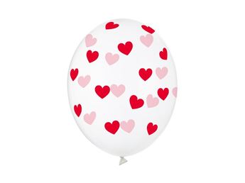 Imagen de Globos Transparentes Corazones Rojos (6)