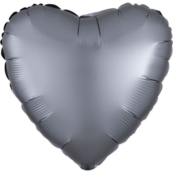 Imagens de Globo Corazón Grafito Satín (45cm)