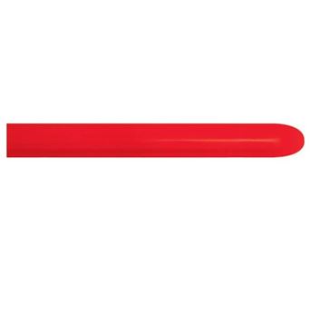 Imagen de Globos Moldeables 360 Rojos Fashion Sólido 7,5cm X 150cm Sempertex 360-015-20 (20)