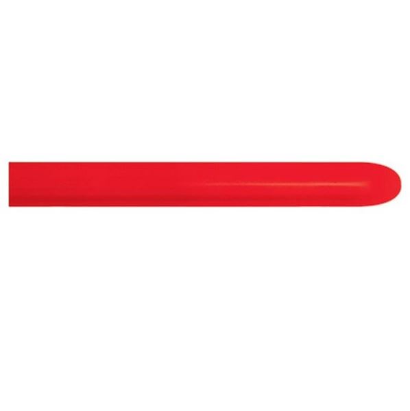 Imagen de Globos Moldeables 360 Rojos Fashion Sólido 7,5cm X 150cm Sempertex 360-015-20 (20)