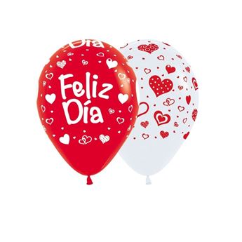 Imagen de Globos Feliz Día Rojo Corazones (10)