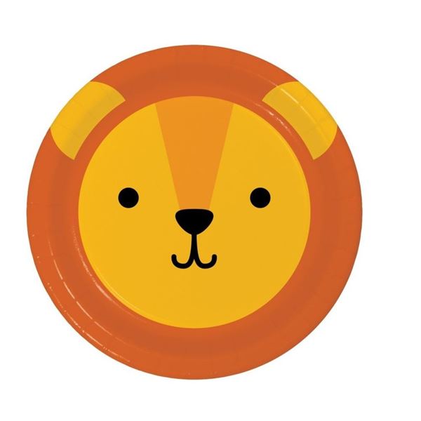 Imagen de Platos Animales León Infantil cartón 18cm (8)