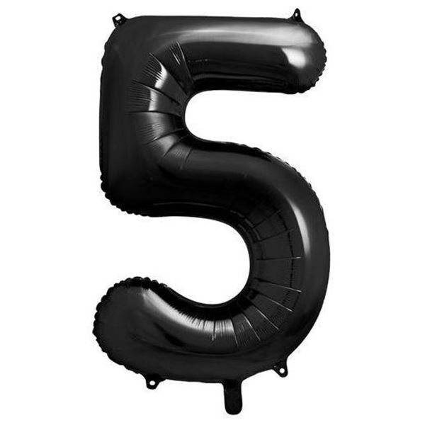 Picture of Globo Número 5 Negro Gigante (86cm)