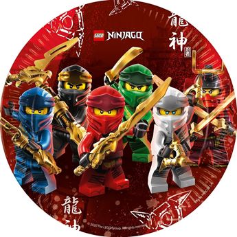 Picture of Platos de Lego Ninjago cartón 23cm (8 uds.)