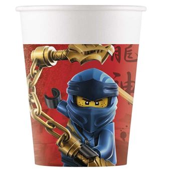 Imagen de Vasos de Lego Ninjago cartón (8 uds)