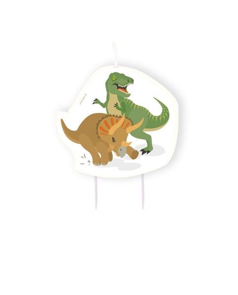 Imagen de Vela Dinosaurio Feliz