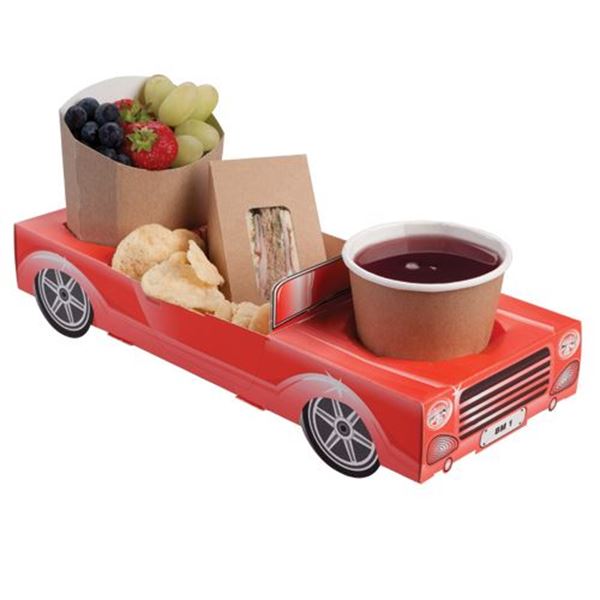 Imagen de Caja Portamenú Coche Rojo
