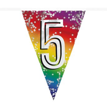 Imagen de Banderín 5 Años Multicolor (6m)