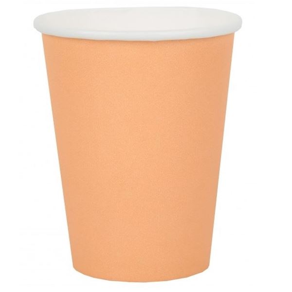 Imagen de Vasos Coral Pastel cartón SX (10 unidades)