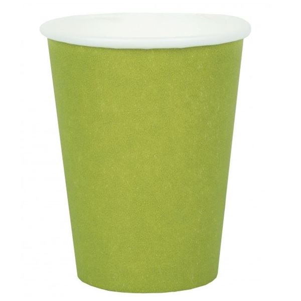 Picture of Vasos Verde Kiwi cartón SX (10 unidades)