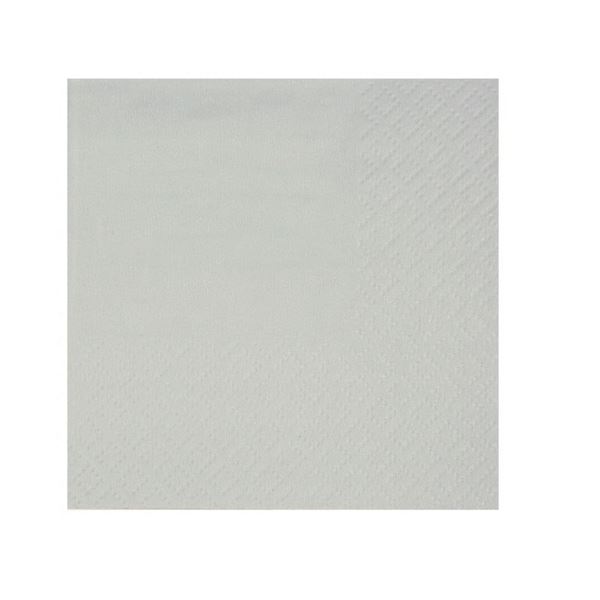 Imagen de Servilletas Gris Perla papel 25cm (25 unidades)