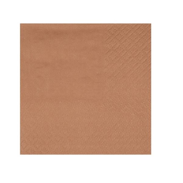 Imagen de Servilletas Bronce papel 25cm (25 unidades)