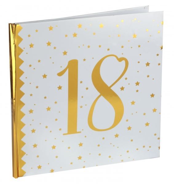 Libro de Firmas 18 Cumpleaños (24cm)✔️ por sólo 6,12 €. Envío en 24h.  Tienda Online. . ✓. Artículos de decoración  para Fiestas.