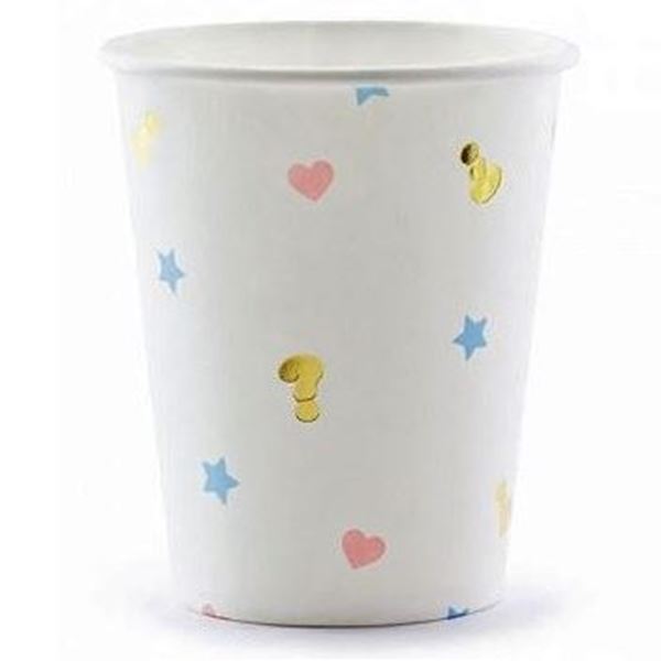 Picture of Vasos Revelación Niño o Niña cartón (6 uds.)