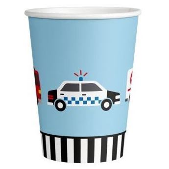 Imagen de Vasos Coches de Juguete cartón (8 uds)