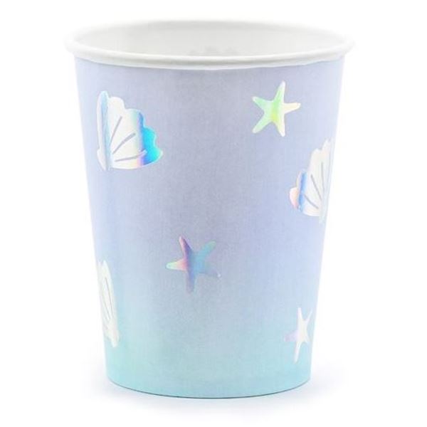Picture of Vasos Narval Conchas Marinas cartón (6 unidades)