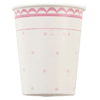 Imagens de Vasos Puntos Rosa Dulce cartón (8)