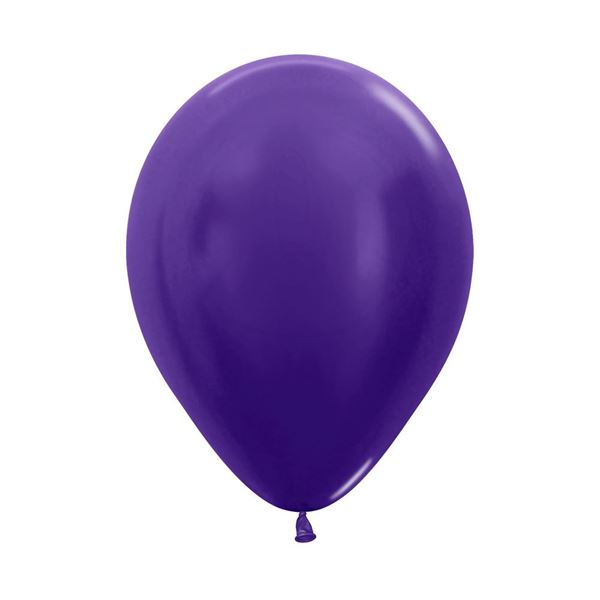 Picture of Globos Morado Metal 30cm Sempertex R12-551-12 (12)