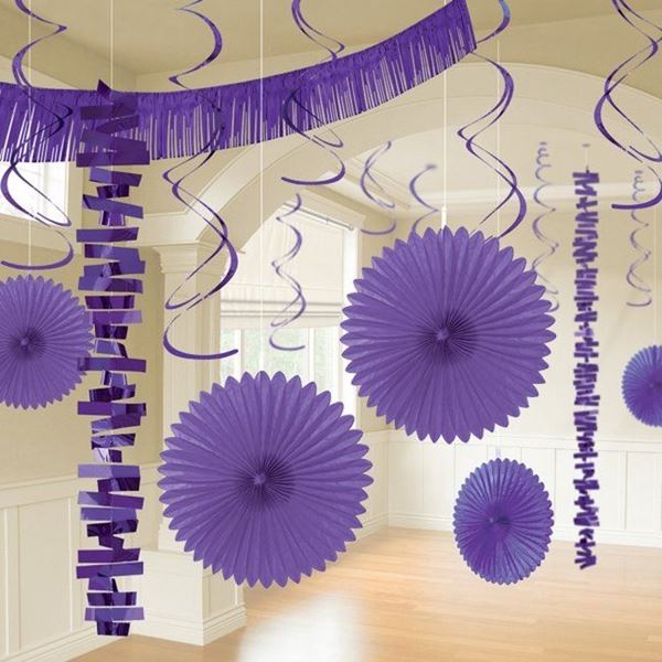 reunirse Desbordamiento golpear Kit Decoración Colgante Morada (18)✔️ por sólo 15,09 €. Tienda Online.  Envío en 24h. Fiestafacil.com. Fiestafacil.com✓. Artículos de decoración para  Fiestas.