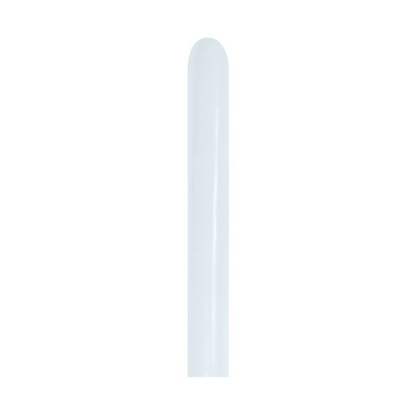 Picture of Globos Moldeables 160 Blanco Fashion Sólido 2.5cm X 150cm Sempertex 160-005 (100)