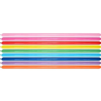Imagen de Globos Moldeables 160 Colores Fashion Sólido 2.5cm X 150cm Sempertex 160-000 (100)