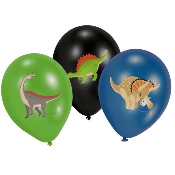 Globos Dinosaurios Lindos y tiernos Colores Surtidos (6)