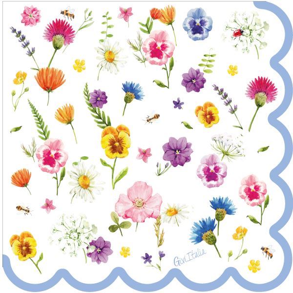 Picture of Servilletas Flores Botánicas papel (16)