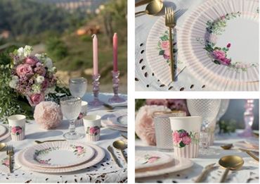 Imagen de categoría Comunión Flores blancas y rosas