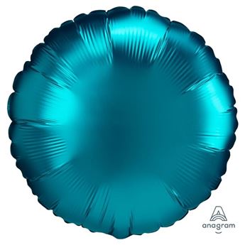 Imagen de Globo Círculo Aqua Satín (45cm)