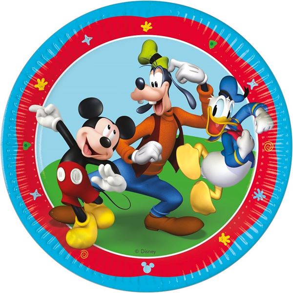 Imagens de Platos de Mickey Mouse Rock House cartón 23cm (8 uds)