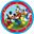 Imagen de Platos de Mickey Mouse Rock House cartón 23cm (8 unidades)