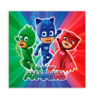 Imagen de Servilletas de PJ Masks papel FSC 33cm (20 unidades)