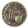 Picture of Platos Happy Birthday Elegante cartón 23cm (8 unidades)