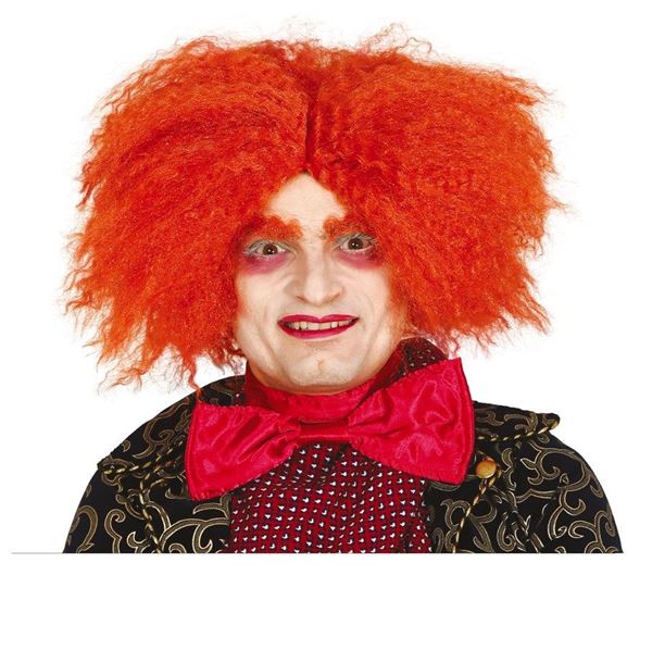 Picture of Peluca Sombrerero Loco Naranja 