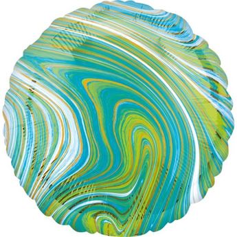 Imagens de Globo Círculo Azul-Verde Marblez (45cm)
