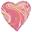 Imagens de Globo Corazón Marblez Rosa (45cm)