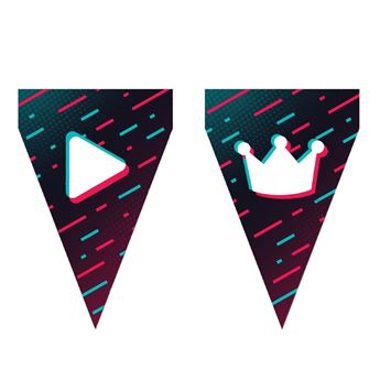 Imagen de Banderín TikTok papel (3m)