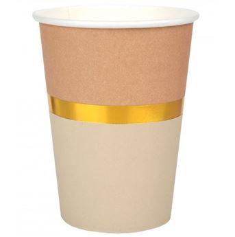 Imagen de Vasos Crema Chic cartón 2710ml (10 unidades)