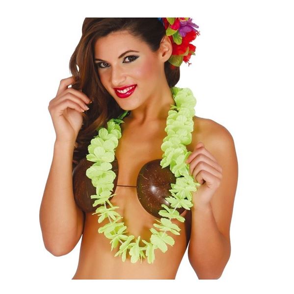Imagens de Collar Lei Hawaiano Verde Lima